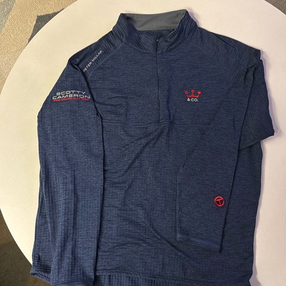 scotty Cameron Peter Millar Other - Scotty Cameron Peter Millar 1/4 Zip Golf Top Large Navy Blue